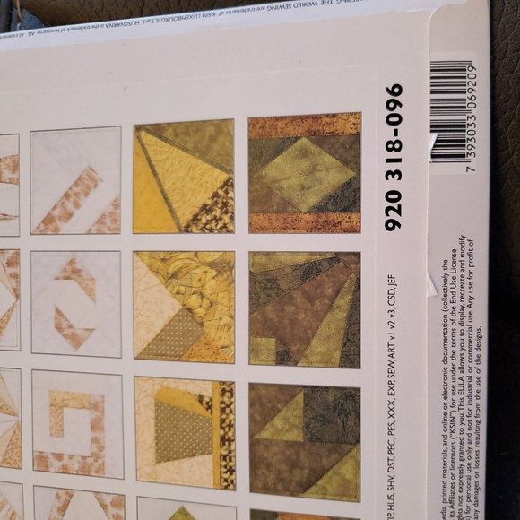 Husqvarna Viking Patchwork Quilting Embroidery Designs Multi-format CD #238 - Picture 4 of 5